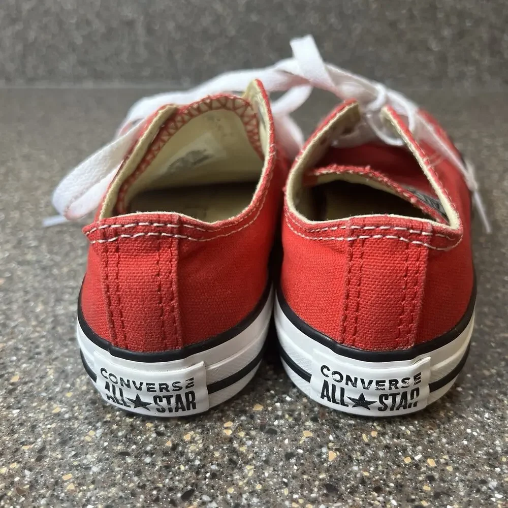 Converse All Star Kids Youth 2 Red Canvas Low Top Lace Up Comfort Casual Sneaker